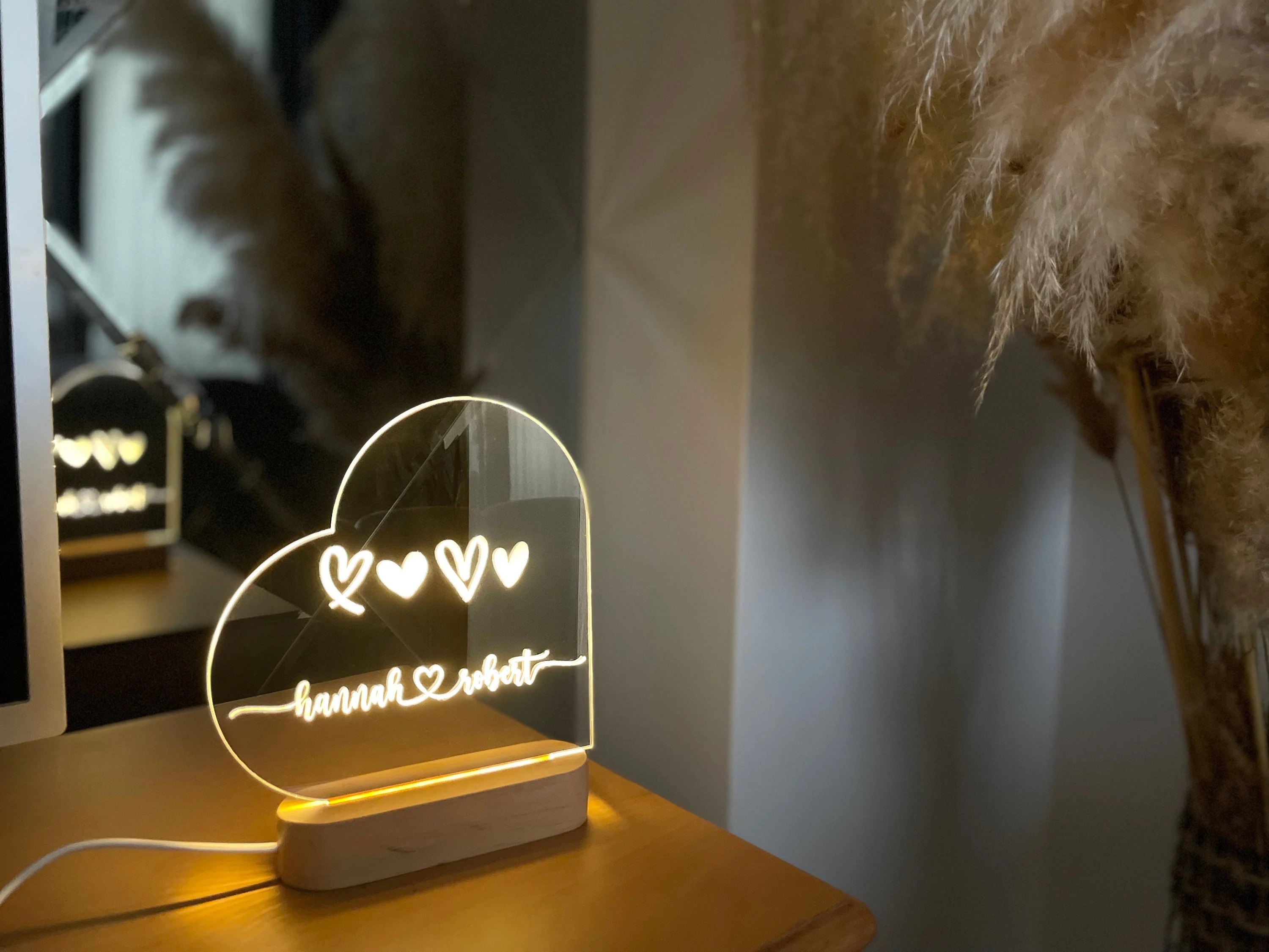 Heart Led Light Notepad